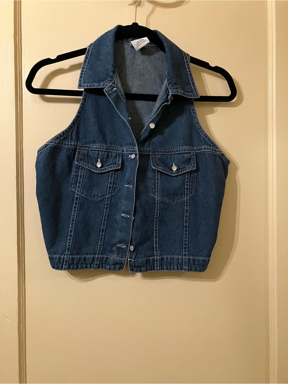 ellemenno Denim Top in Medium Blue